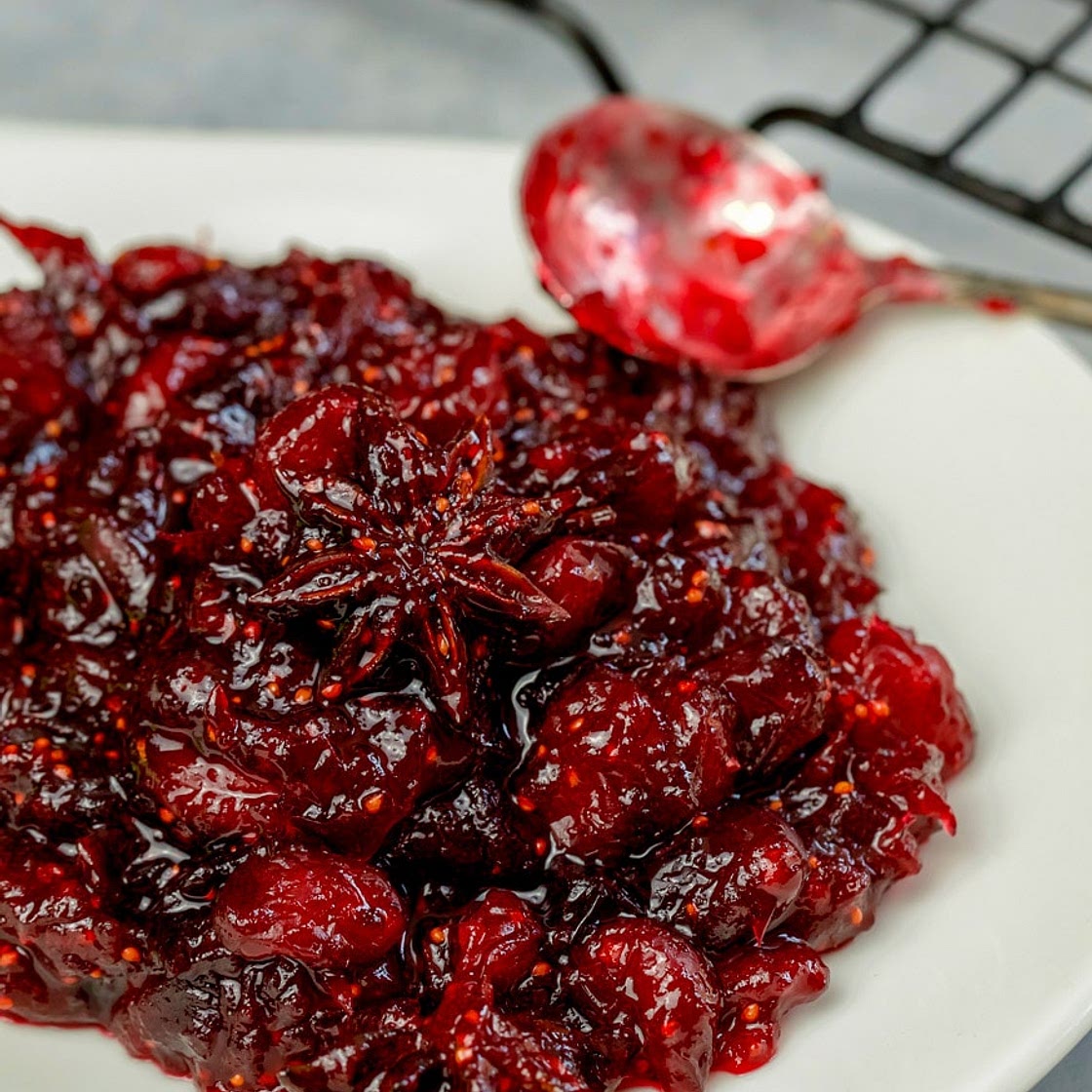 Keto Spiced Cranberry Sauce