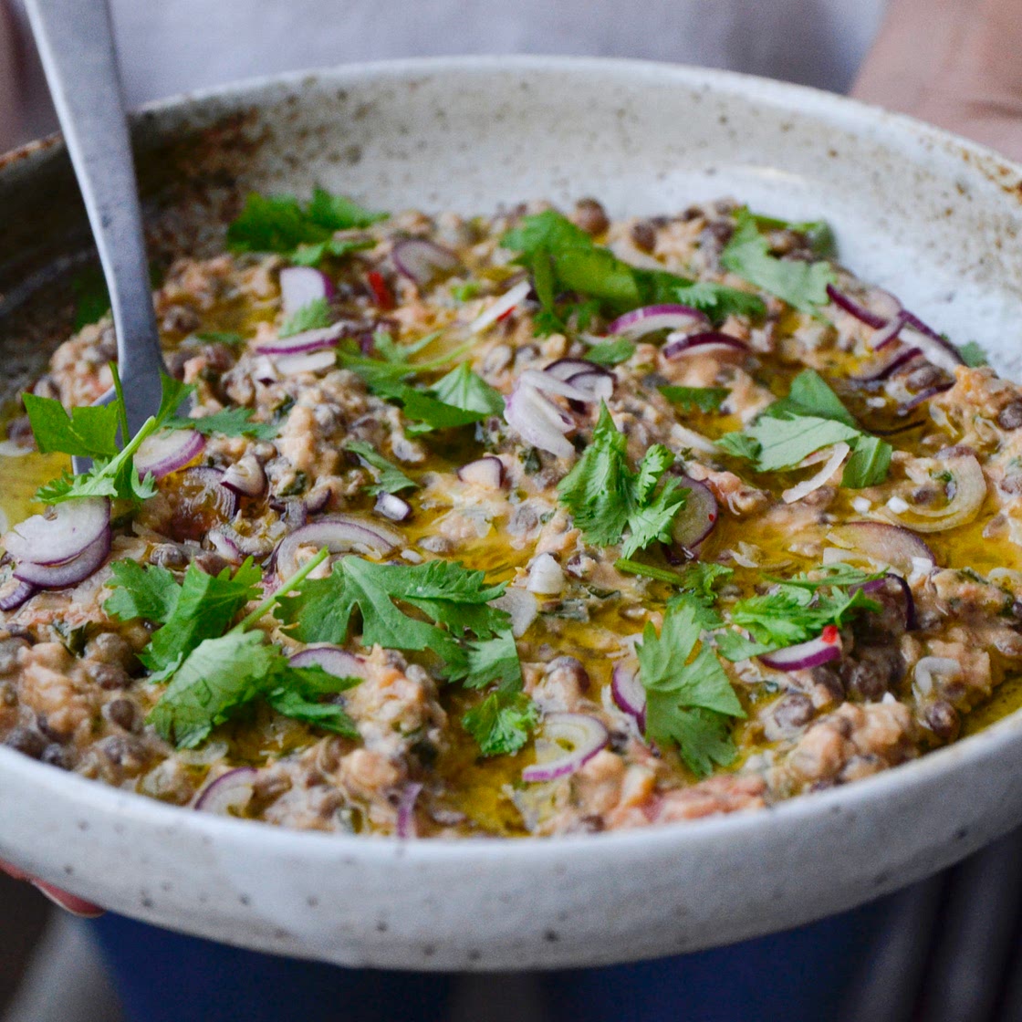 Simple comme des lentilles au tahini et cumin