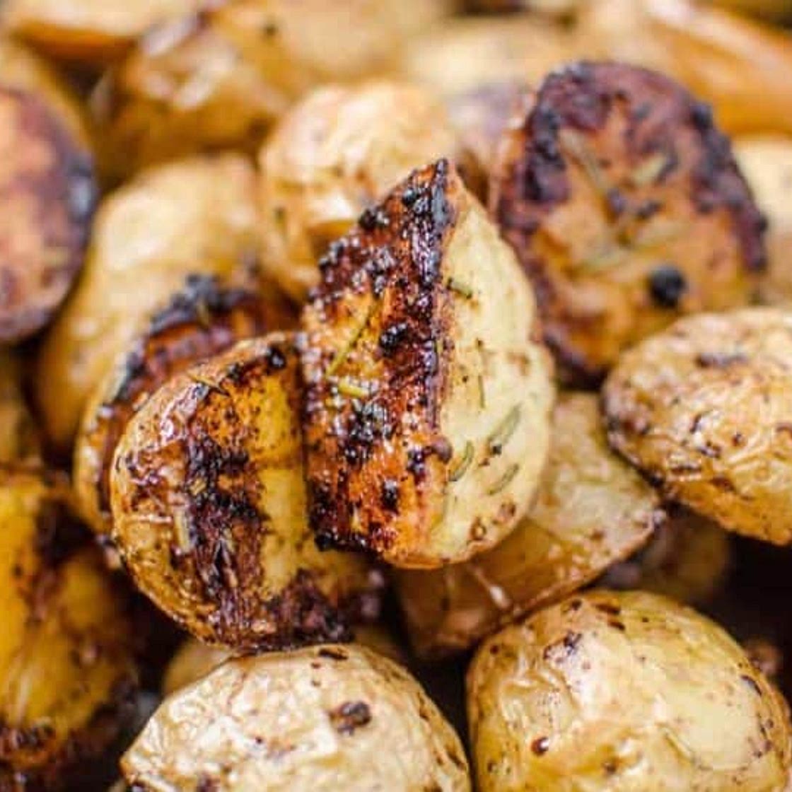 Crispy Oven Rosemary Balsamic Potatoes