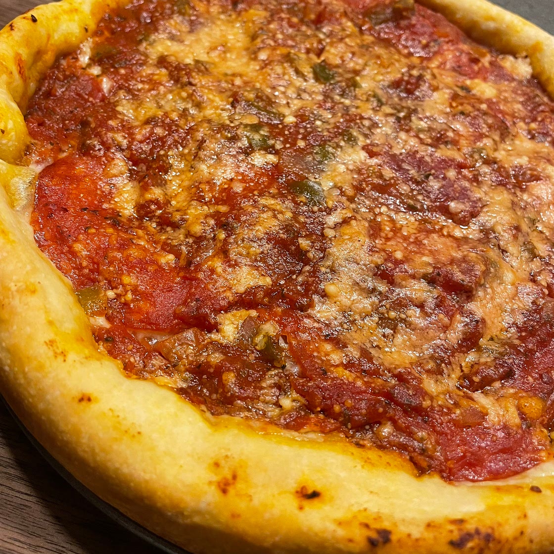 Homemade Chicago Deep Dish Pizza