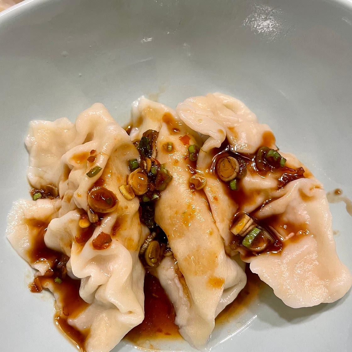 Shrimp & pork ginger dumplings 🥟