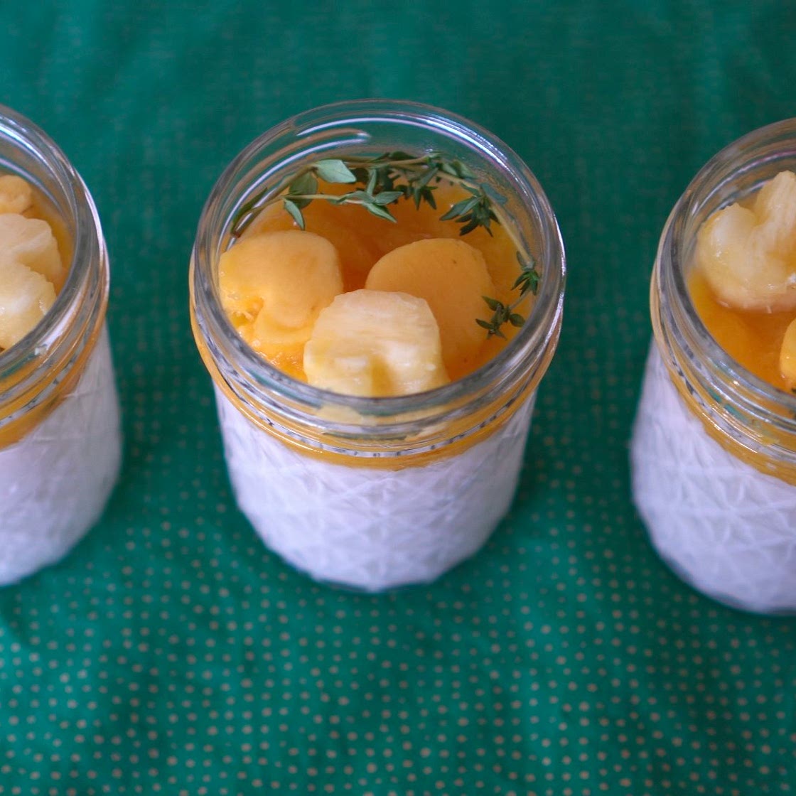 Mango-Thyme Panna Cotta Recipe