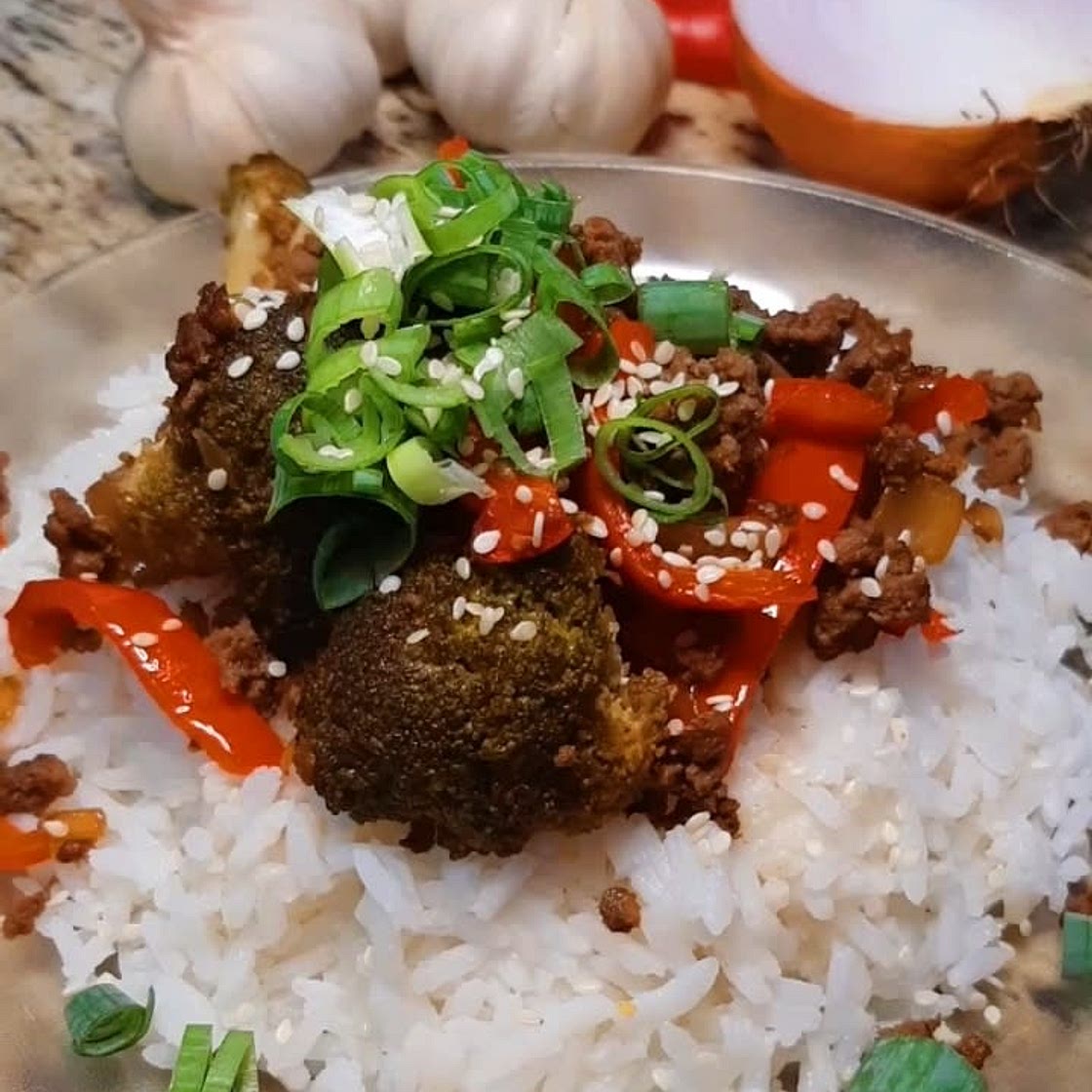 π°π· Korean Ground Beef Bulgogi with π₯¦π« Broccoli and Bell Pepper (no sugar)