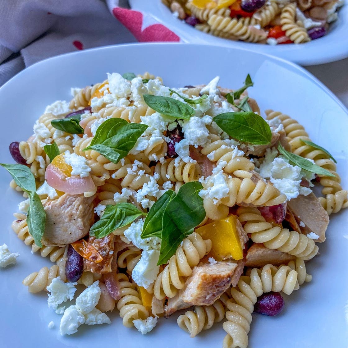 Protein-packed quick and easy pasta salad