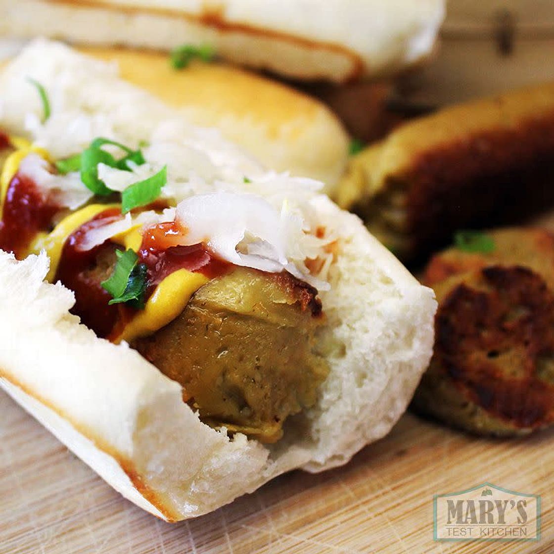 Smoky BBQ Vegetarian Hot Dogs