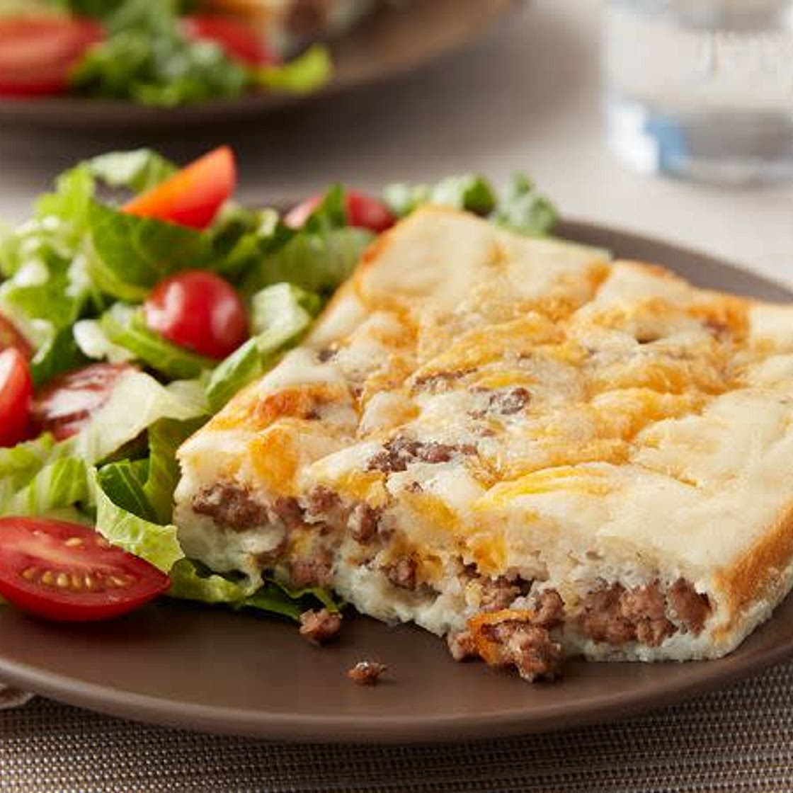 Impossibly Easy Cheeseburger Bake (Cooking for 2)