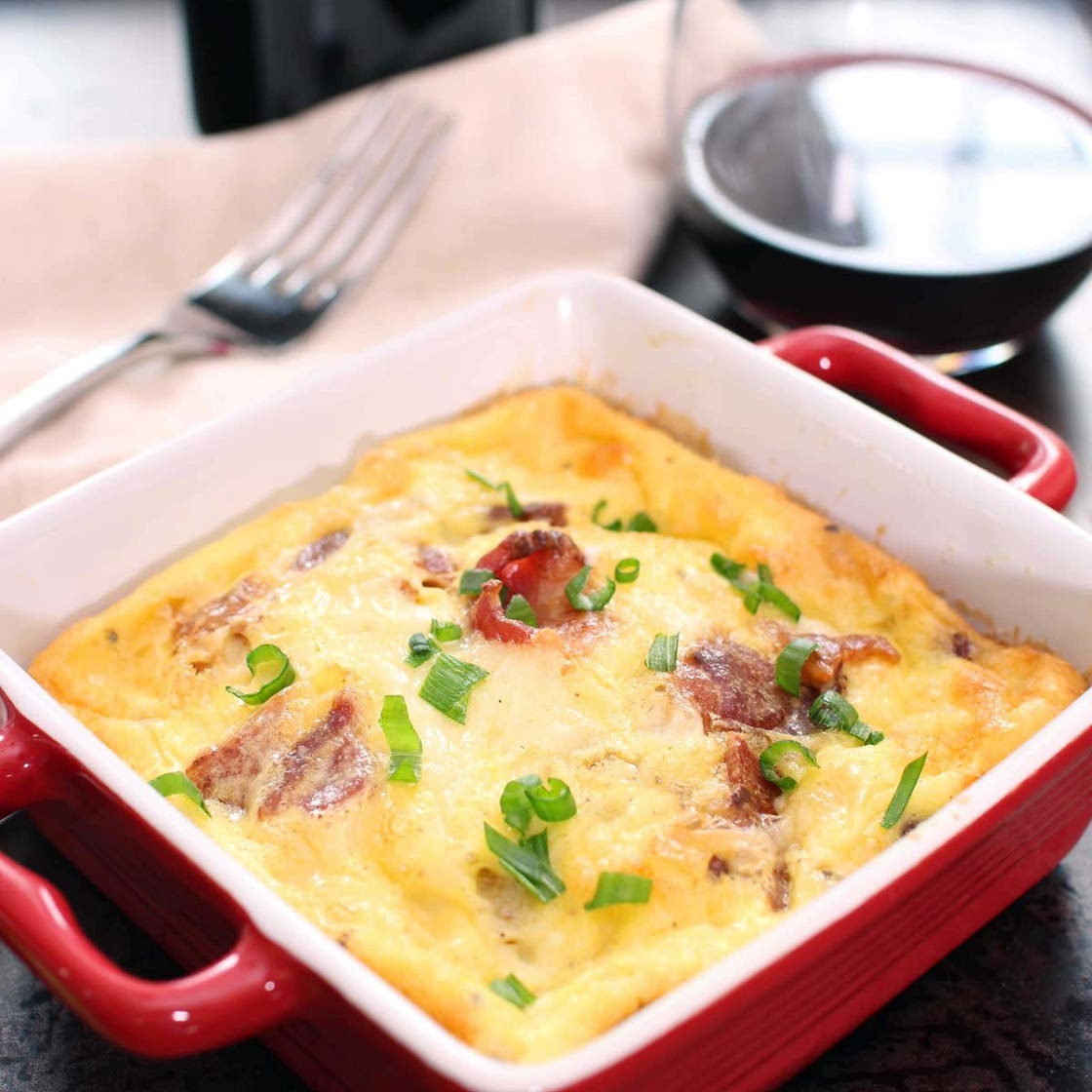 Crustless Quiche Lorraine For One