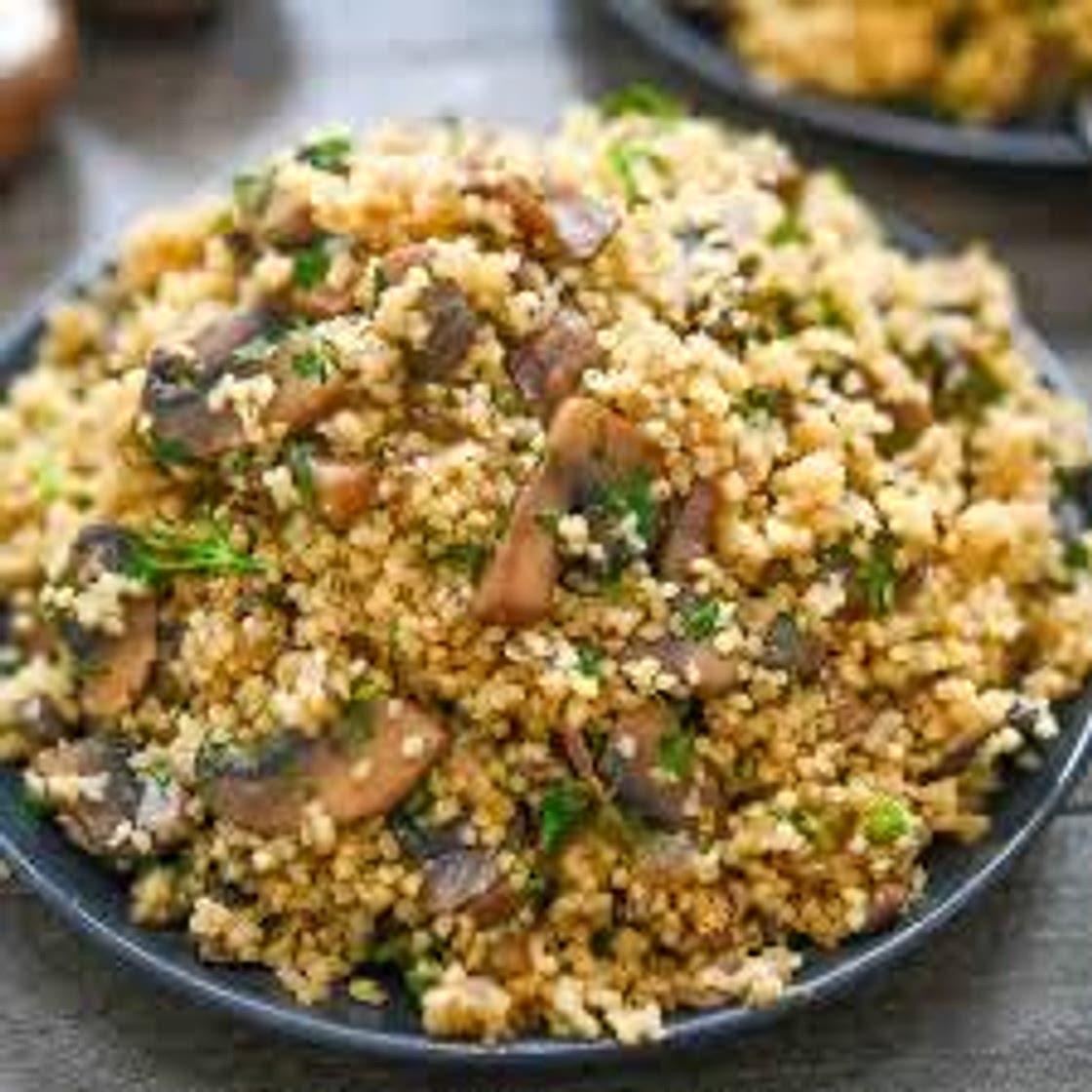 Garlic Mushroom Couscous