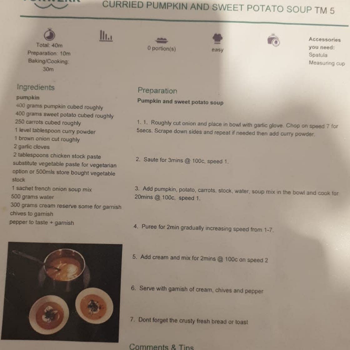 Curried Pumpkin & Sweet Potato Soup