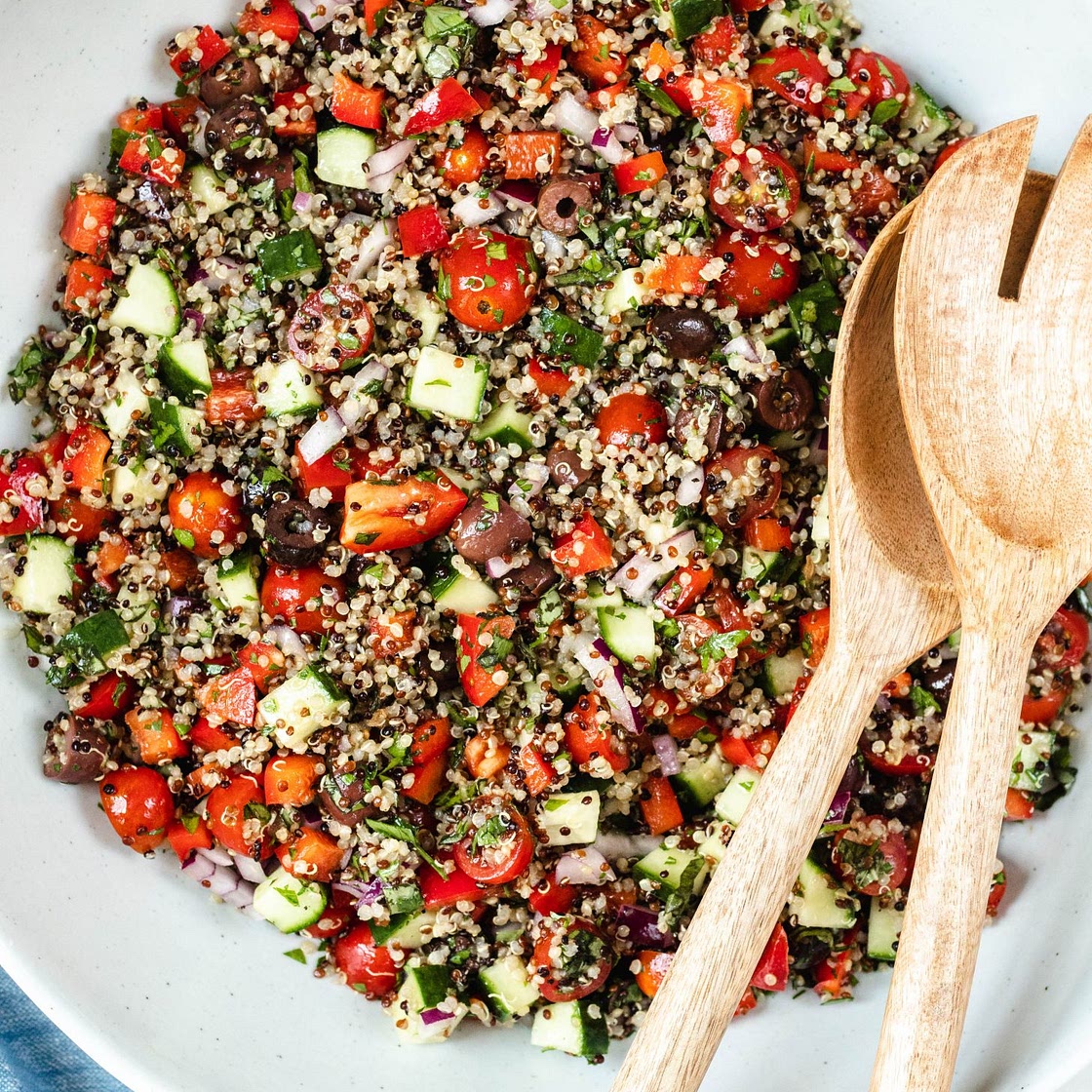 Mediterranean Quinoa Salad (Vegan, Gluten Free)