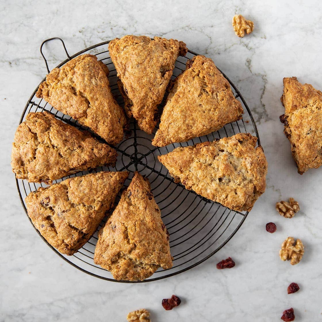 Walnut Cranberry Scones