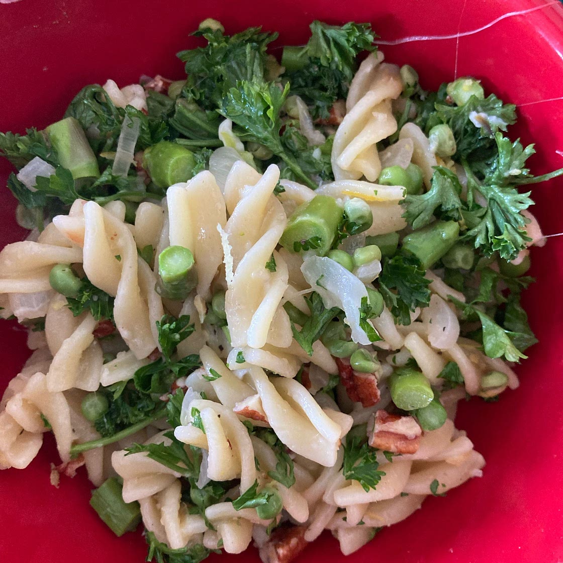Spring Pea and Asparagus Pasta