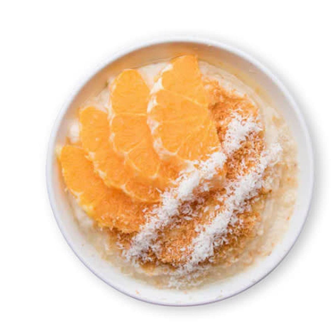Orangen Kokos Grießbrei