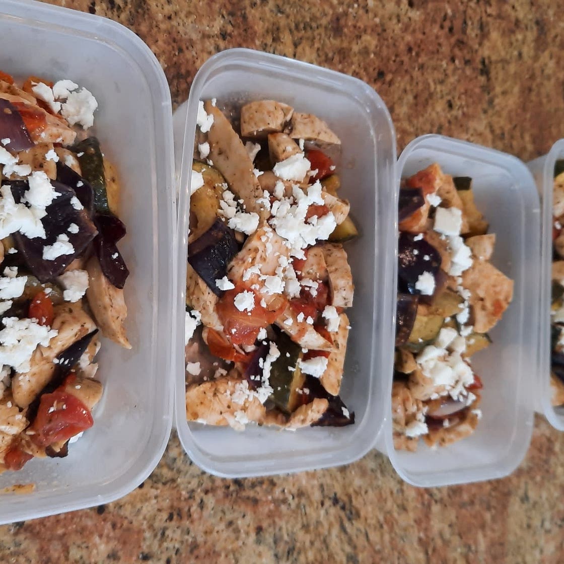 Low Carb Greek Chicken Meal Prep Bowls Recipe