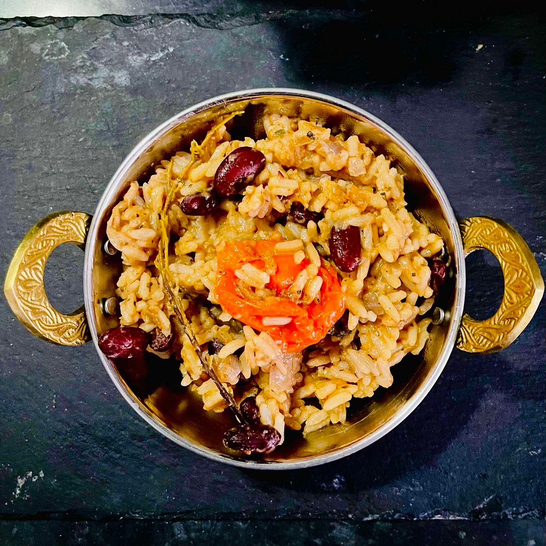 Caribbean rice & beans 