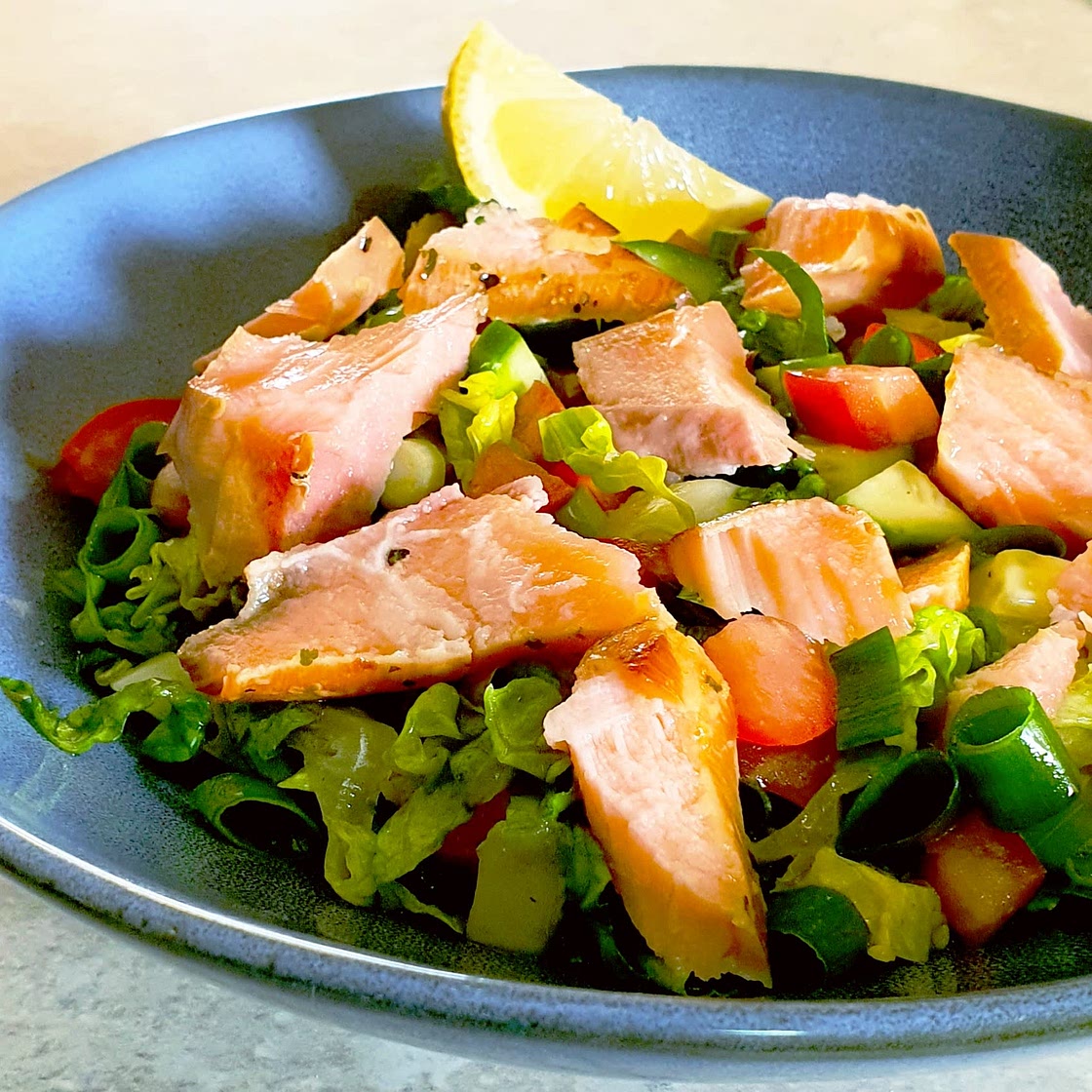 Hot-smoked Salmon Salad