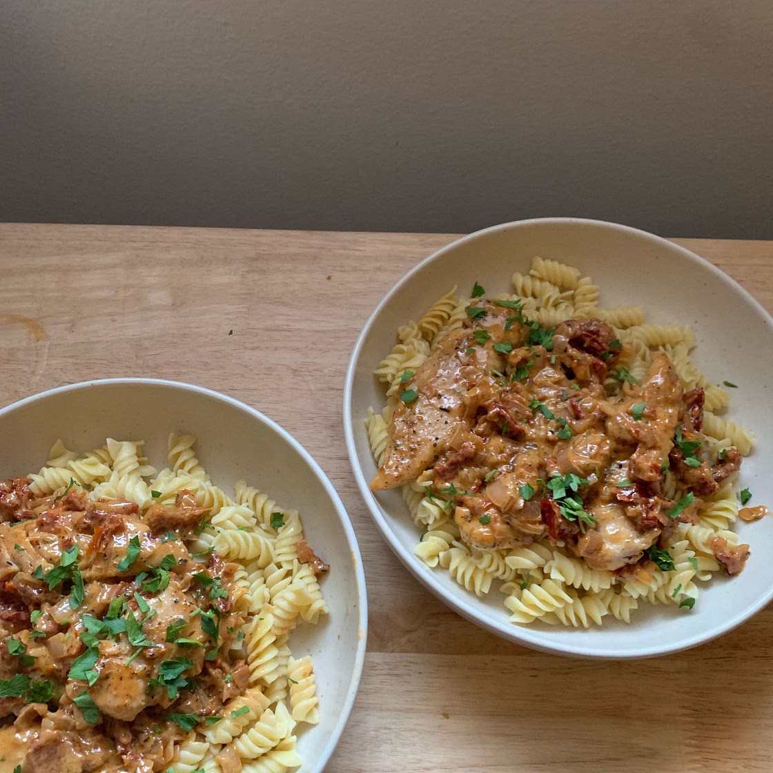 Chicken Cutlets with Sun-Dried Tomato Cream Sauce