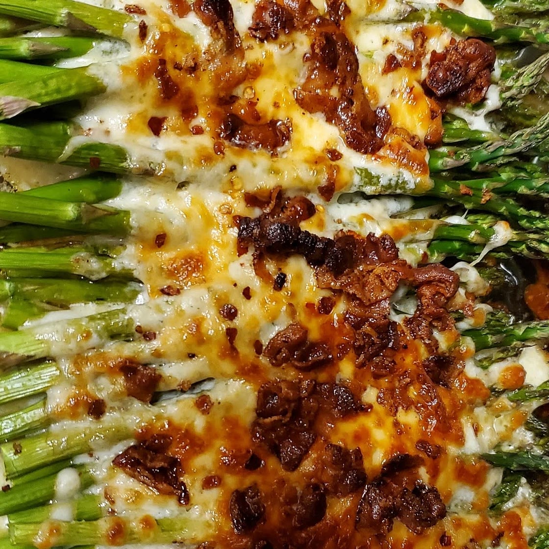 Cheesy Asparagus Casserole Keto Recipe