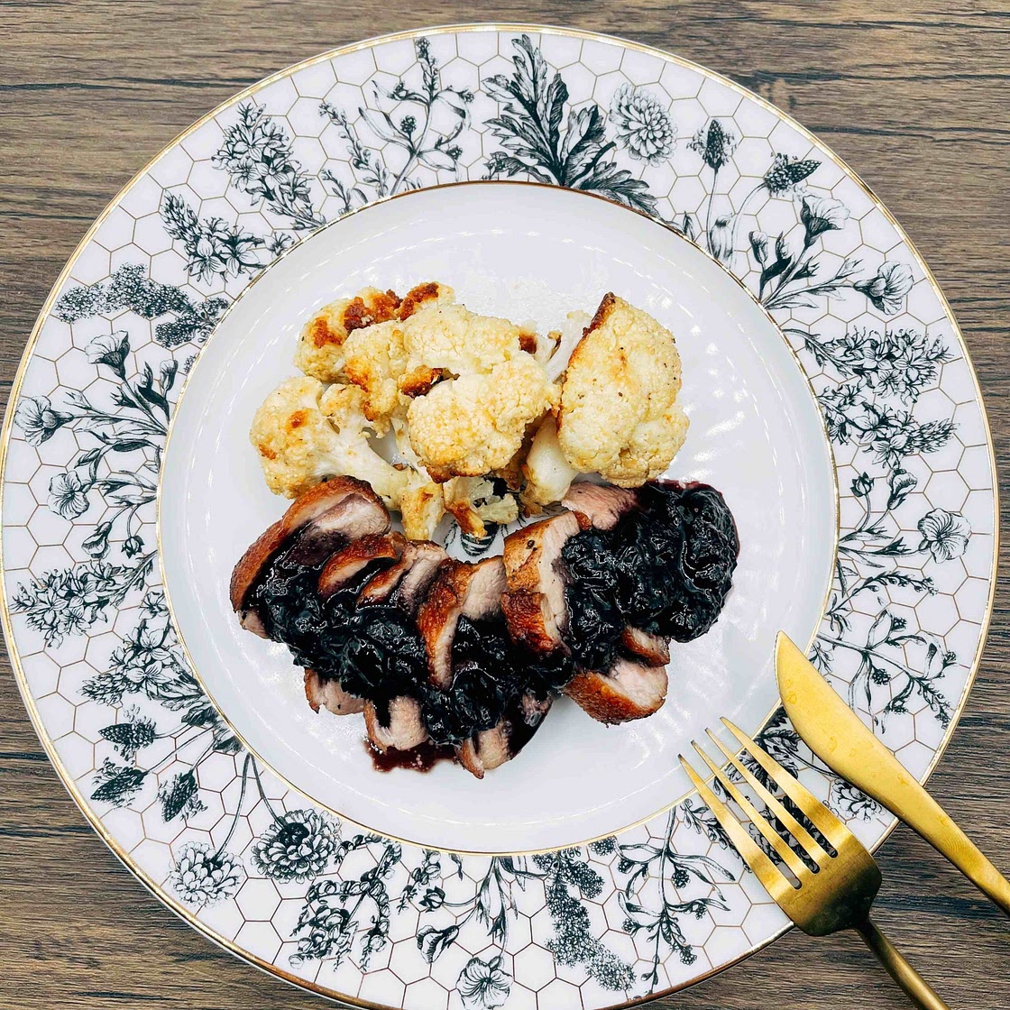 Duck and Blueberry Sauce