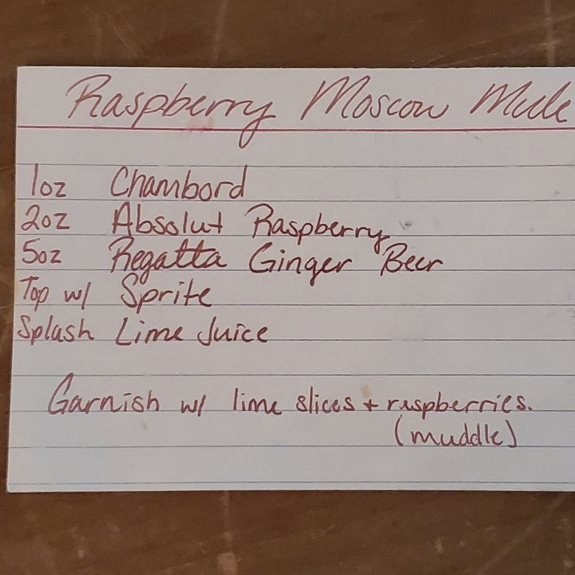 Raspberry Moscow Mule