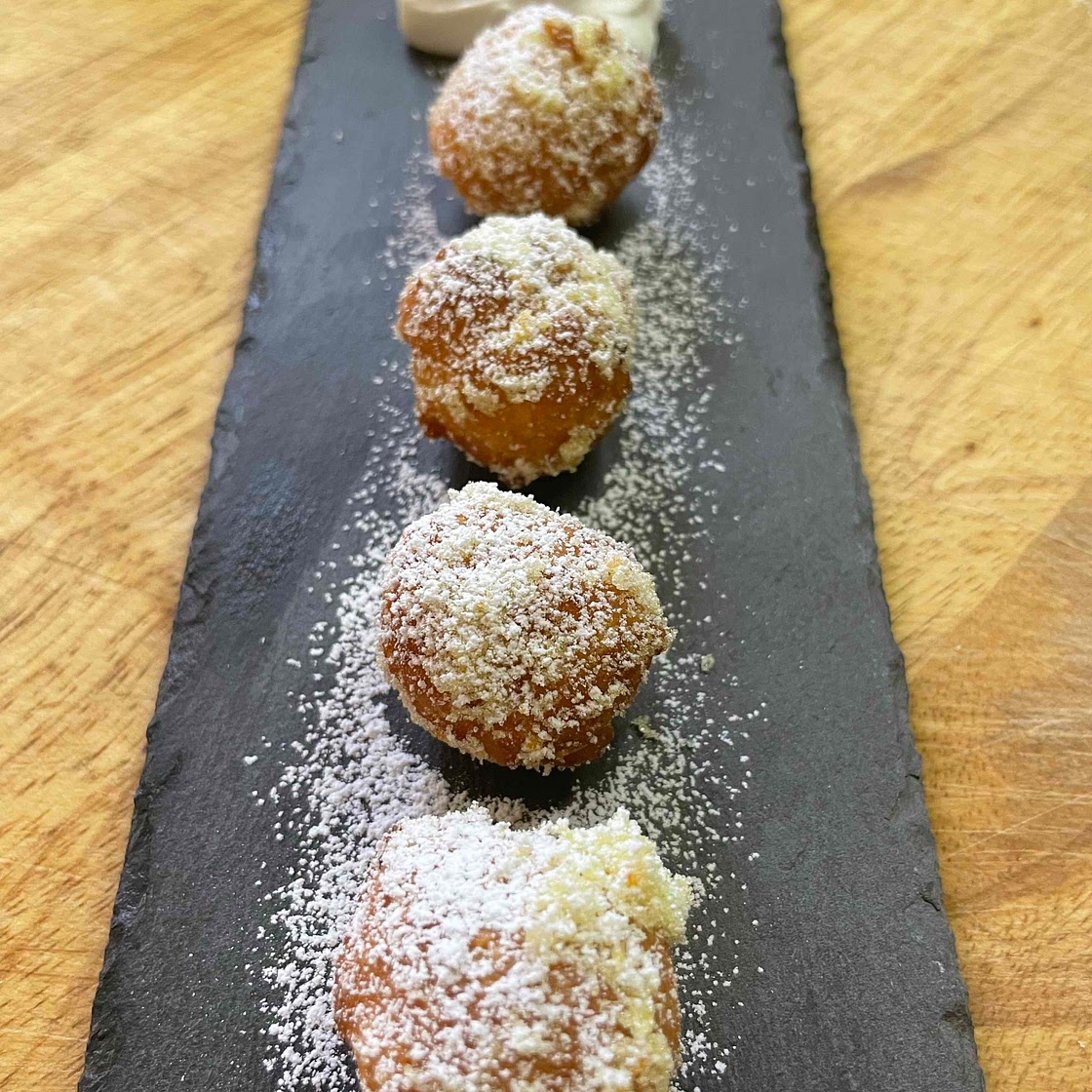 Donut Holes with Orange Infused Sugar