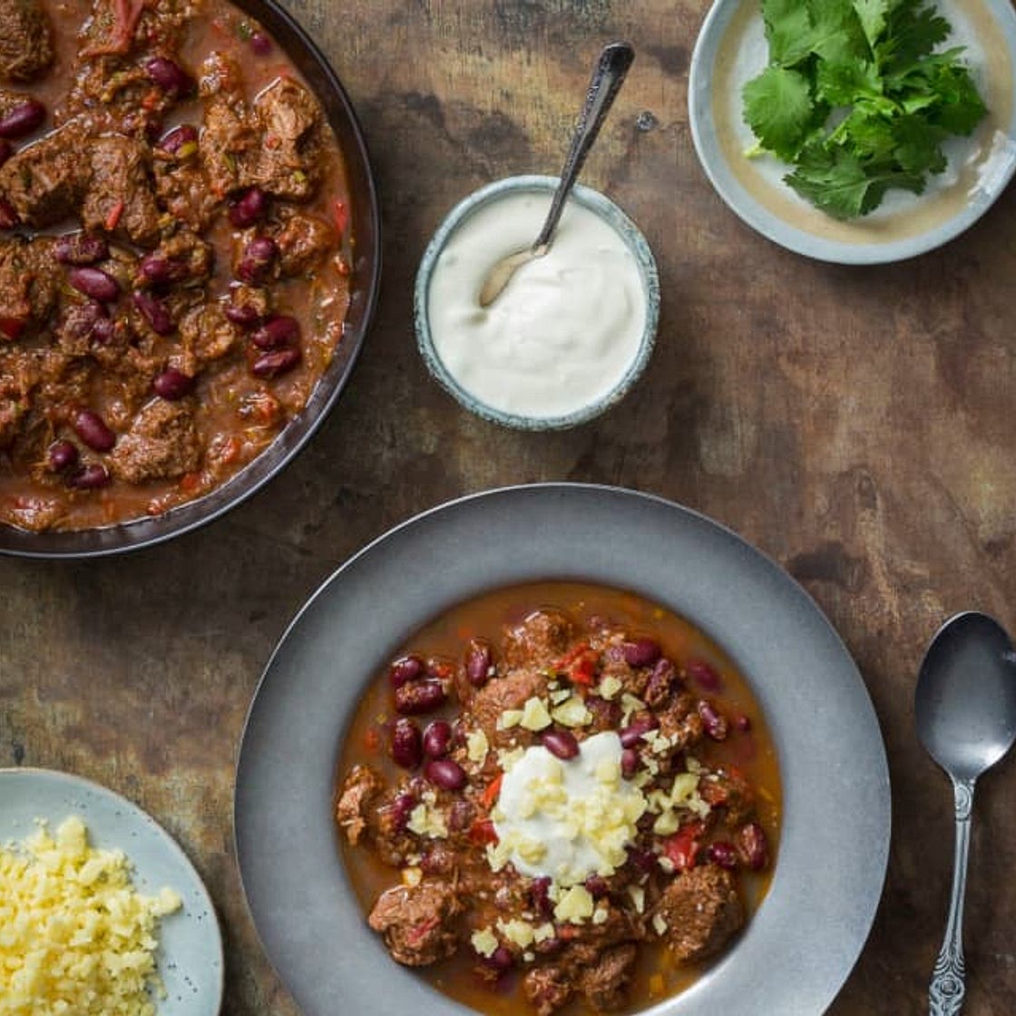 Beef brisket chilli con carne