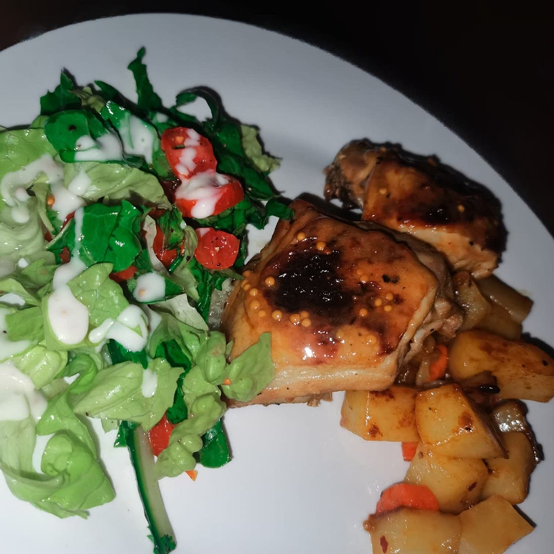 Honey Mustard Chicken Traybake