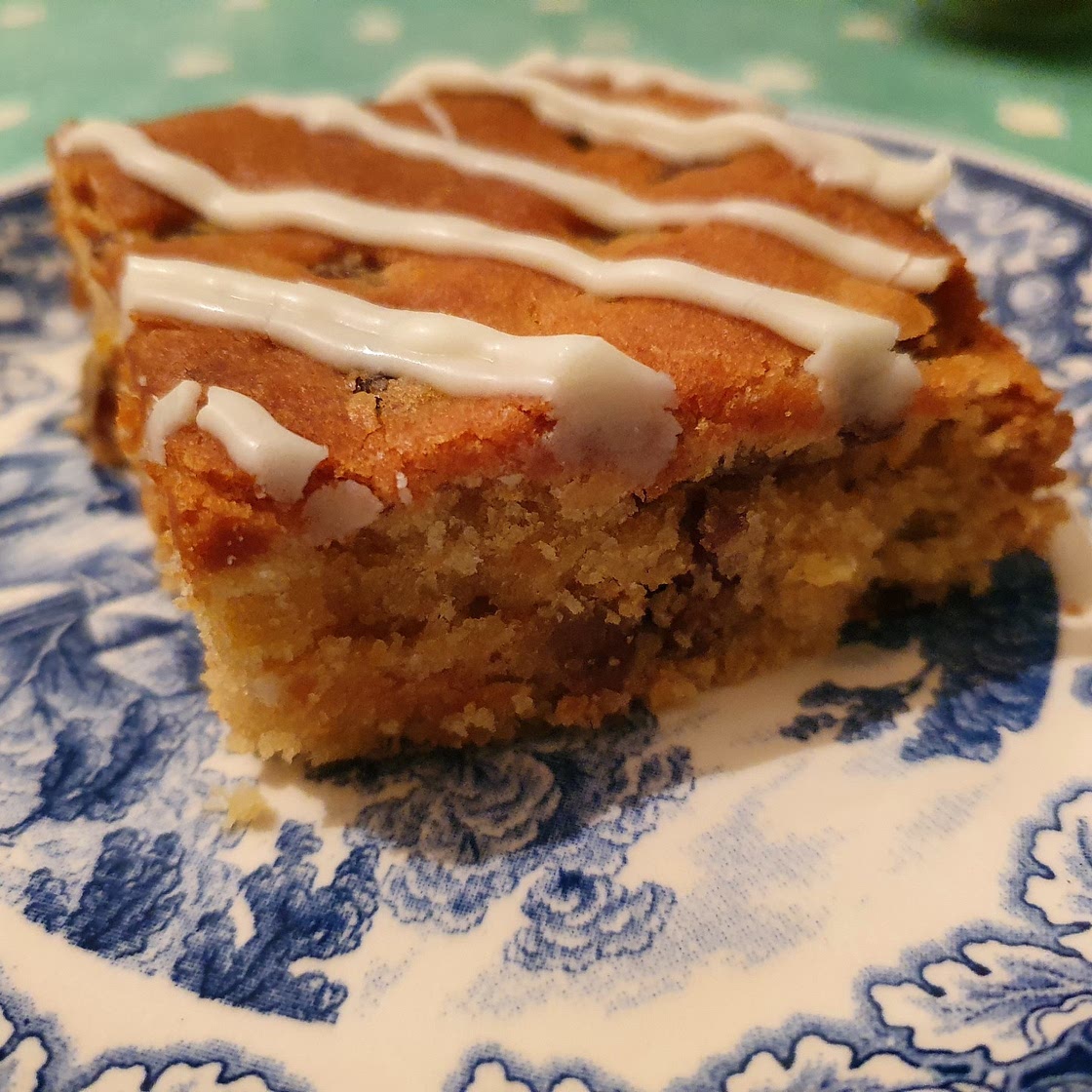 Vegan Orange & Sultana Traybake (using Crack'd Egg Replacer)
