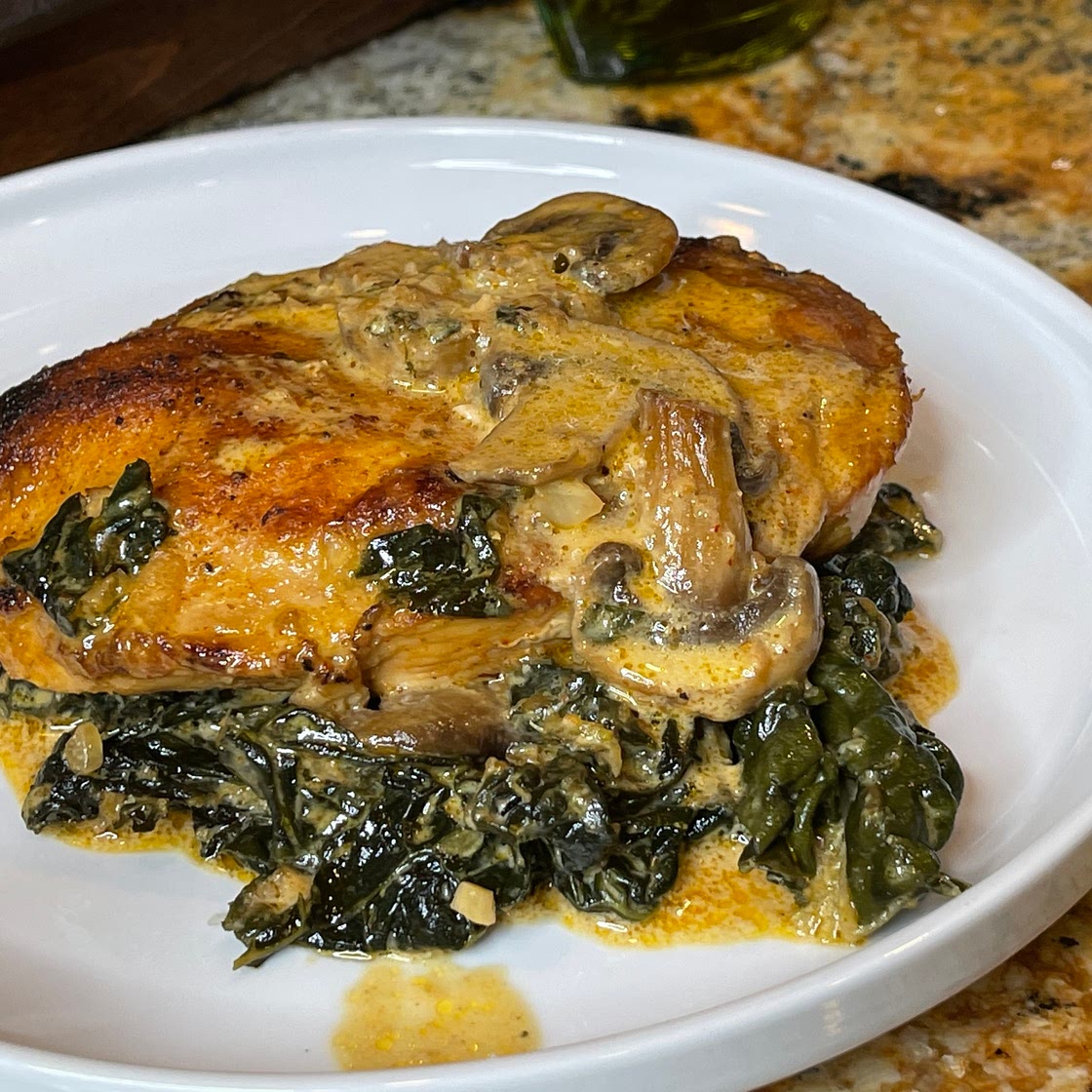 Creamy Chicken and Kale One Pan Dish