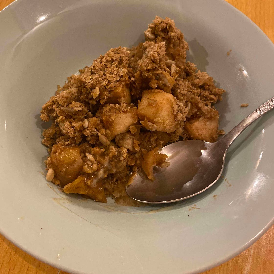 Apple crumble 