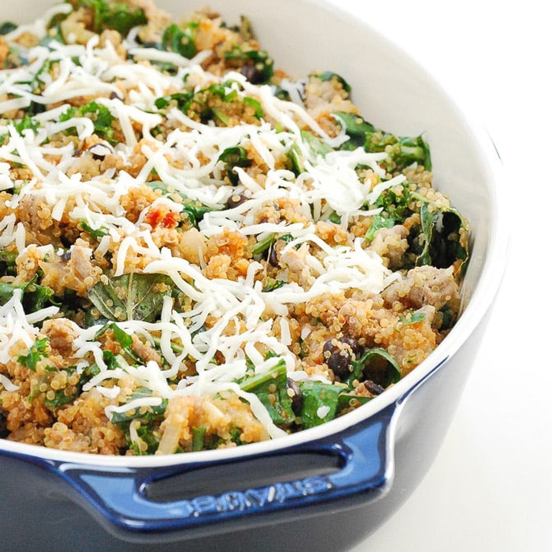 Loaded Spinach Quinoa Casserole