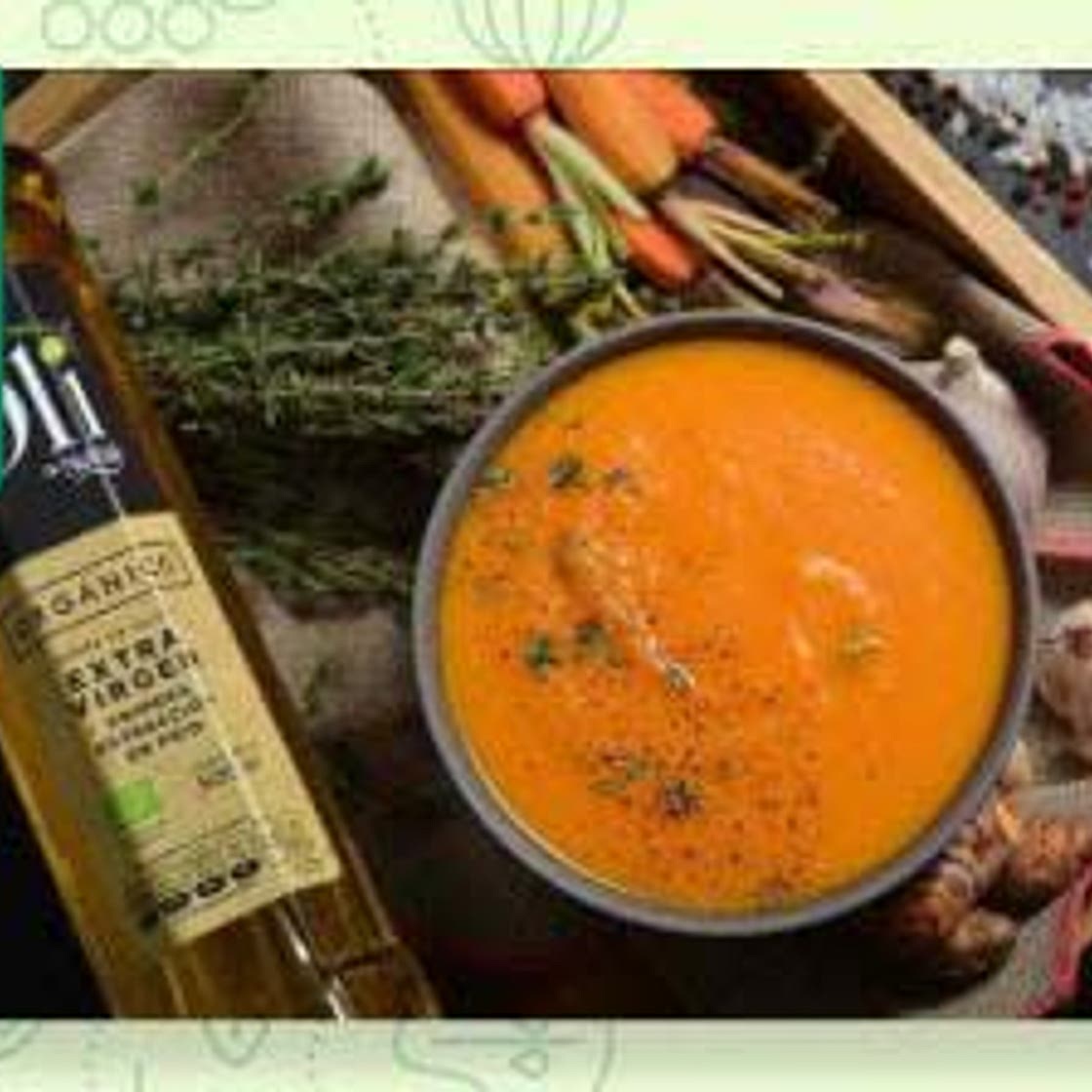 CREMA DE ZANAHORIA CON CÚRCUMA Y JENGIBRE