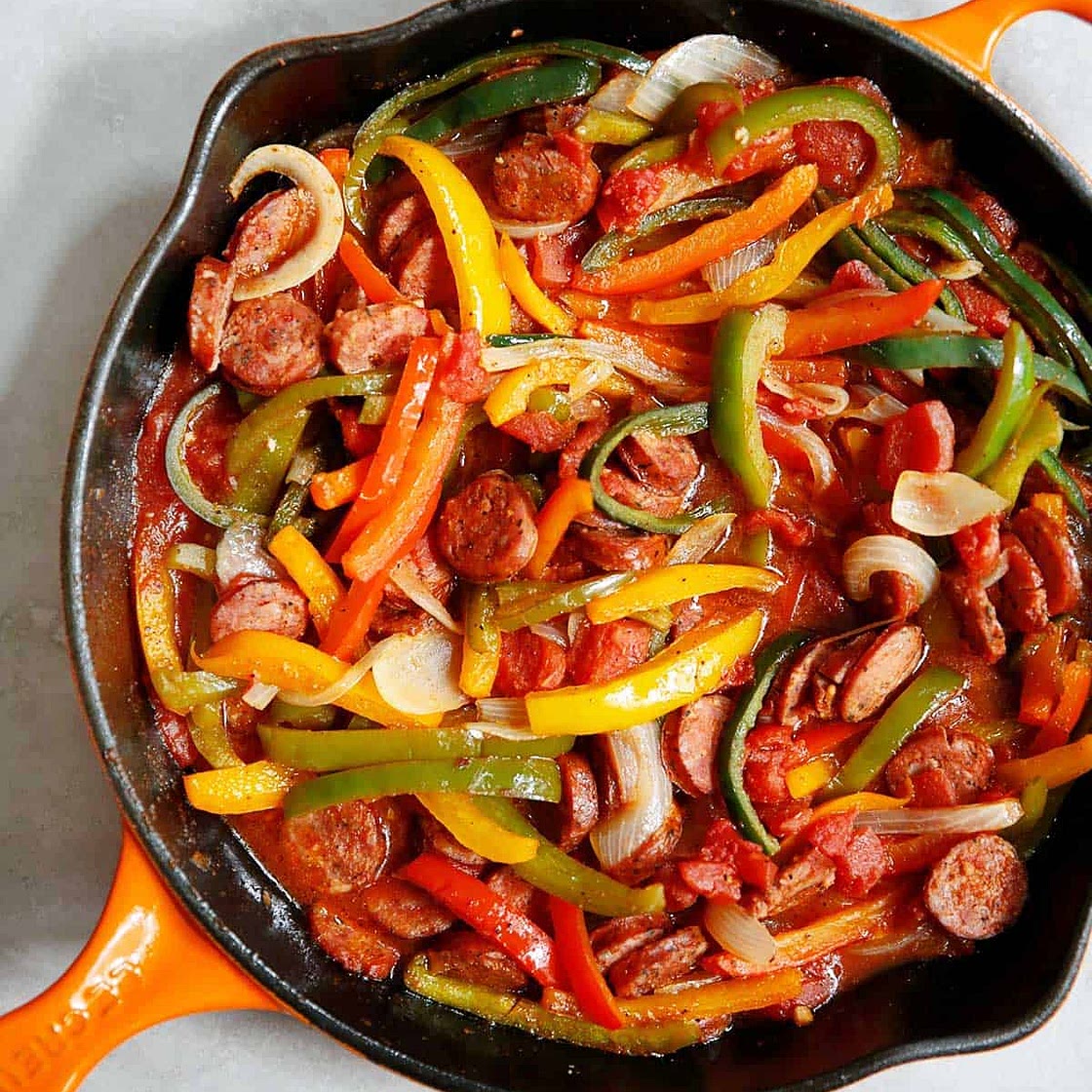 Sausage, Peppers & Onions
