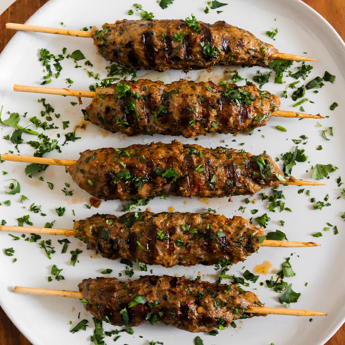 Moroccan Kefta Kabobs