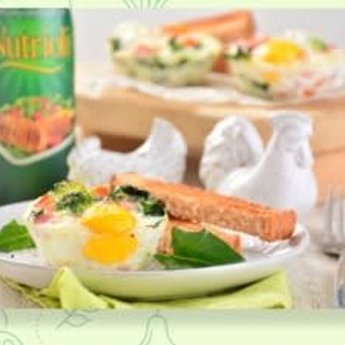 HUEVITO AL HORNO CON VEGETALES