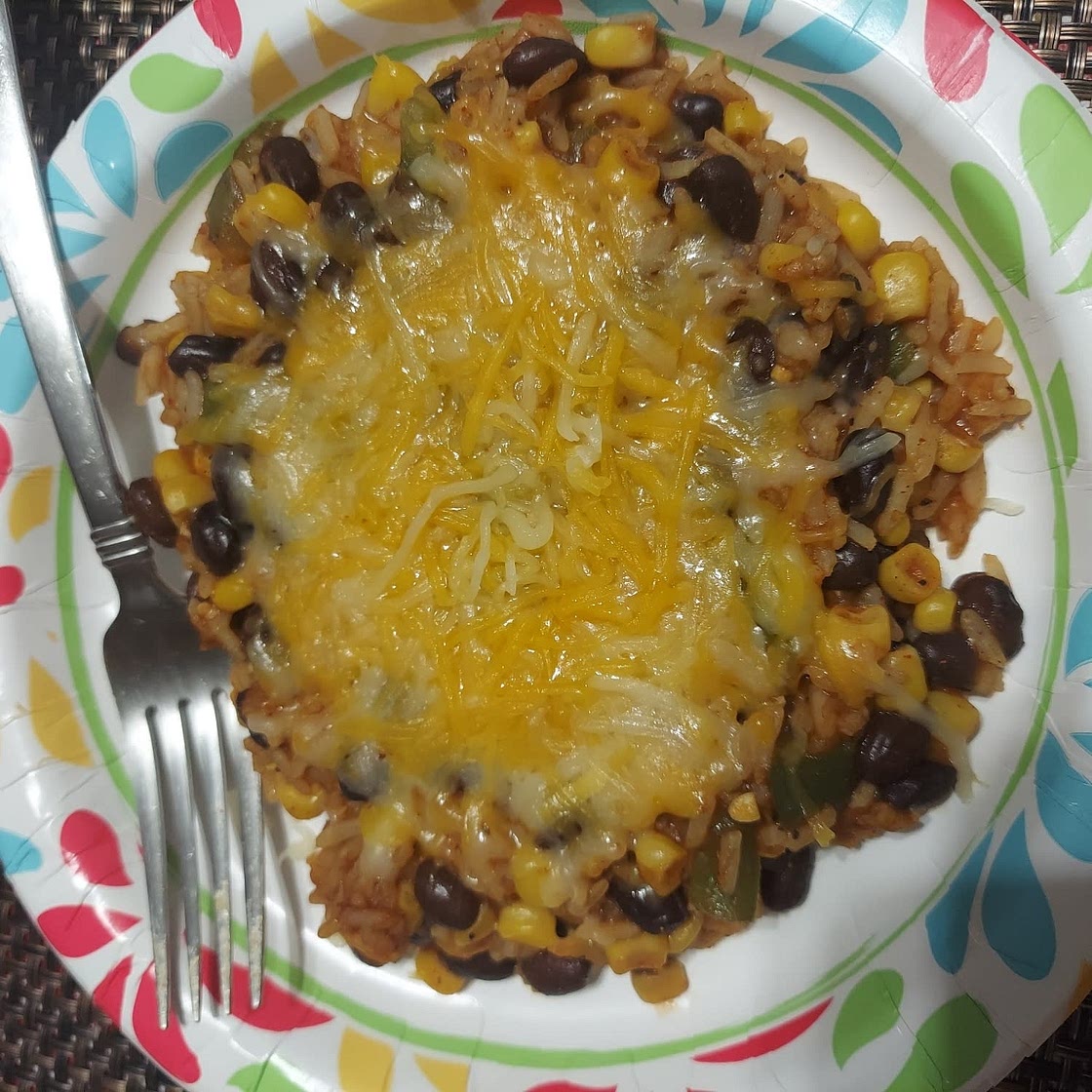 Cheesy Enchilada Rice Skillet