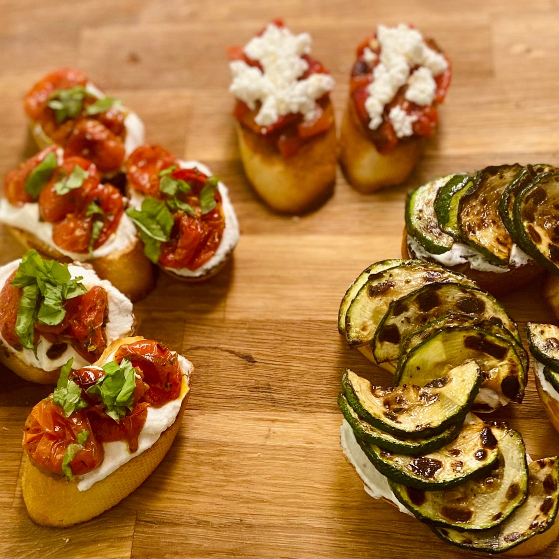Bruschetta 3 ways