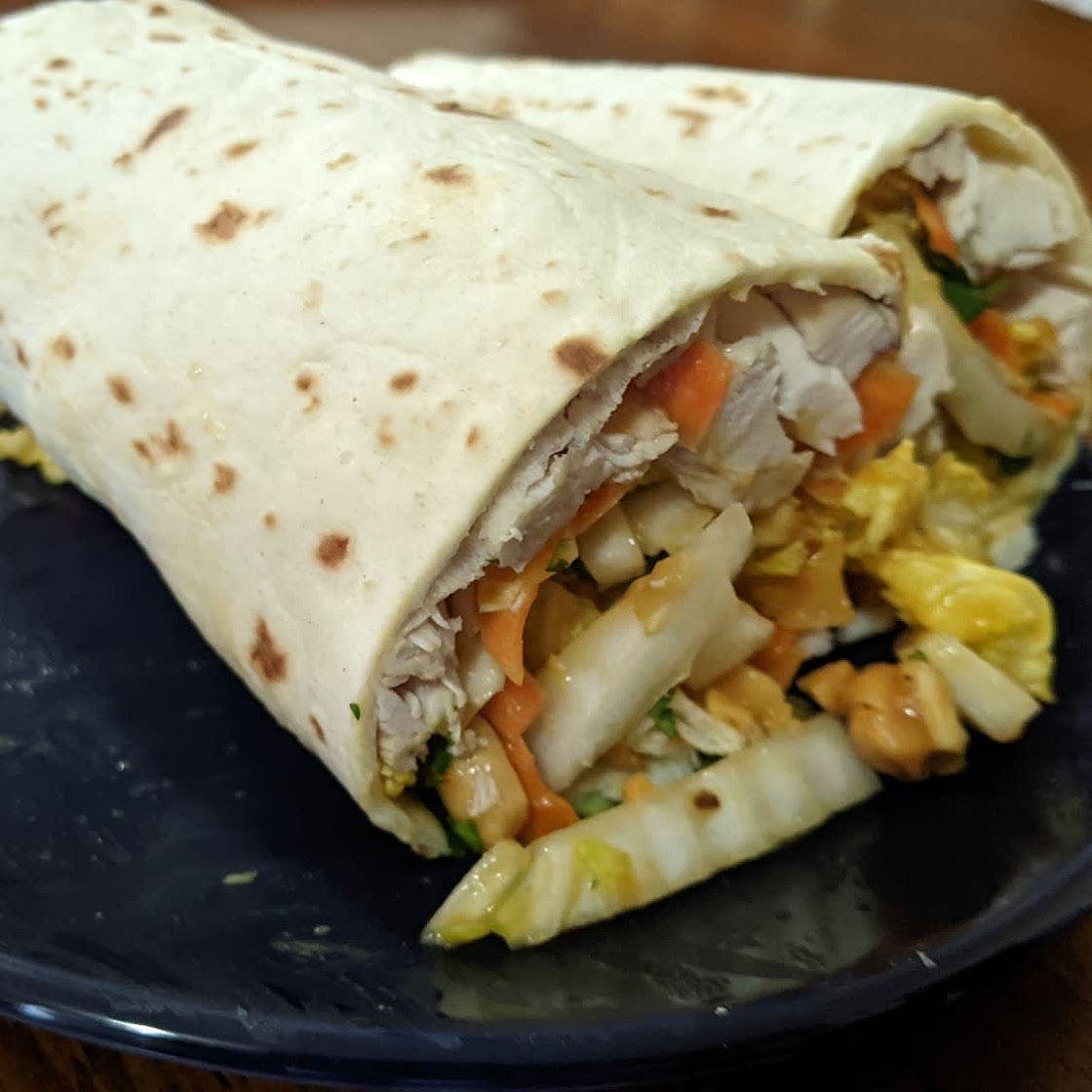 Peanut Chicken Wraps
