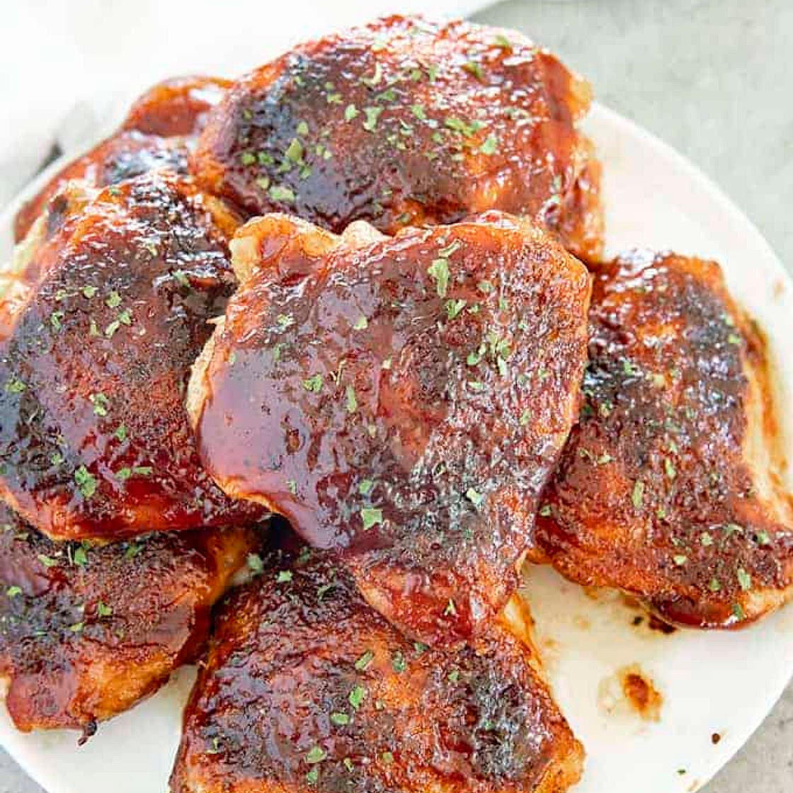 BBQ Baked Chicken Thighs