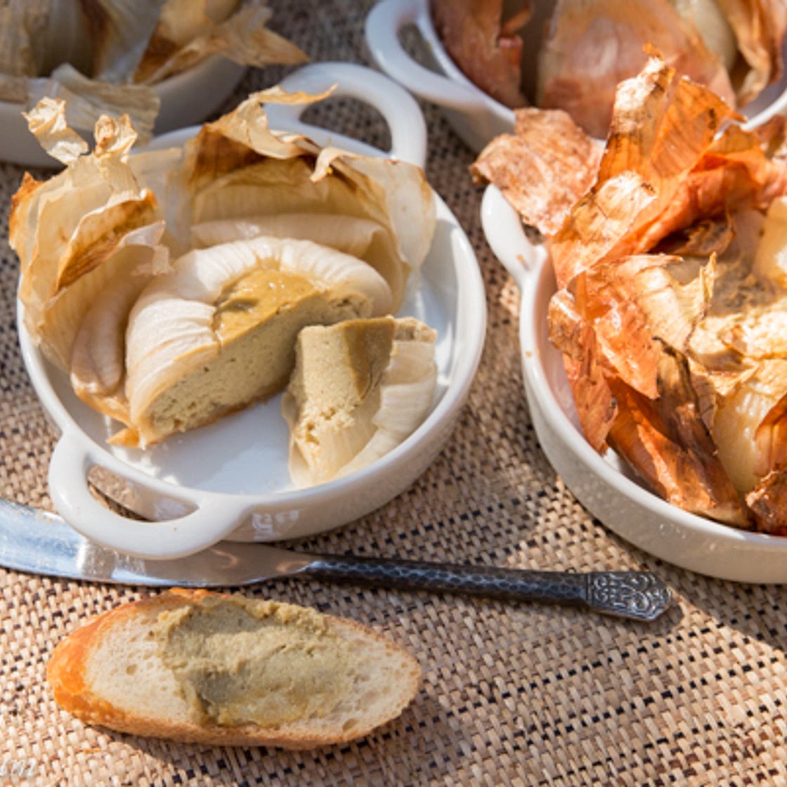 Salt Roasted Stuffed Onions