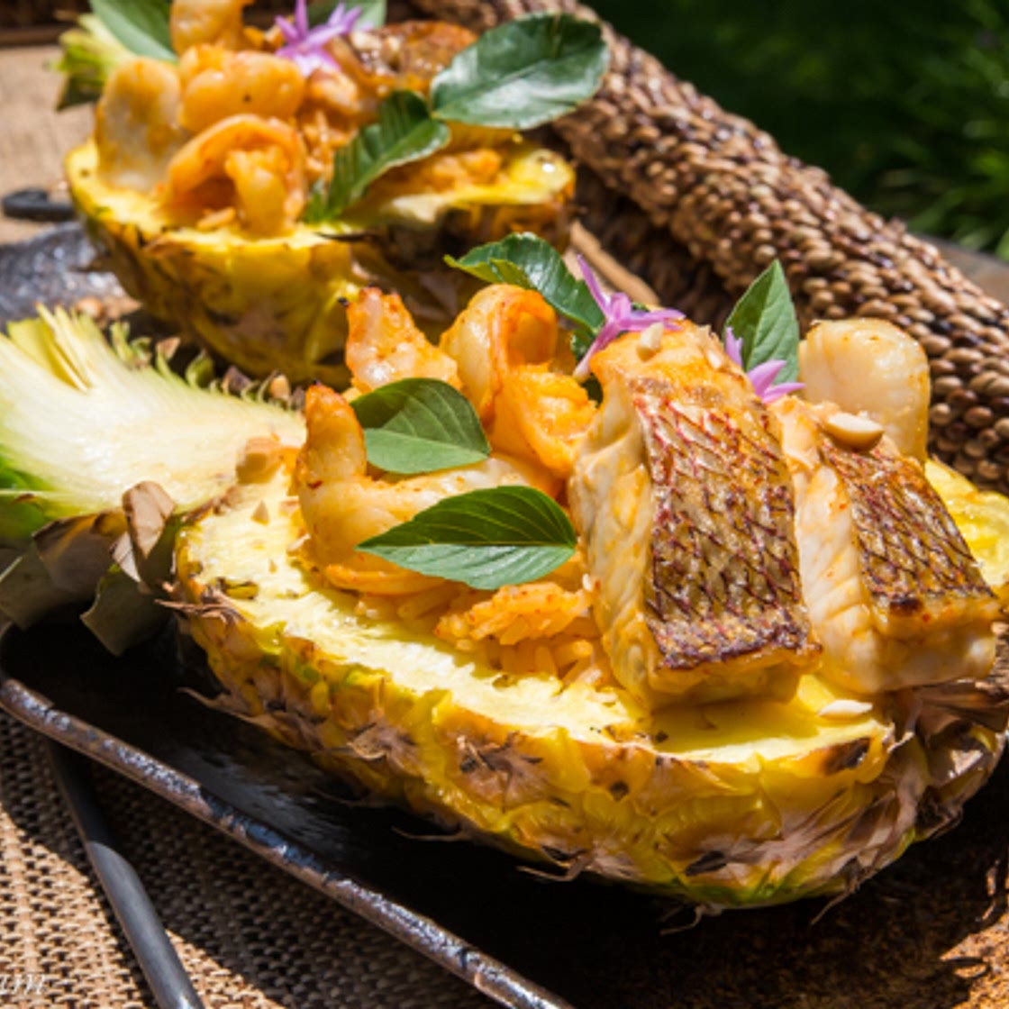 Baked Rice with Pineapple | Khao Ob Sapparod