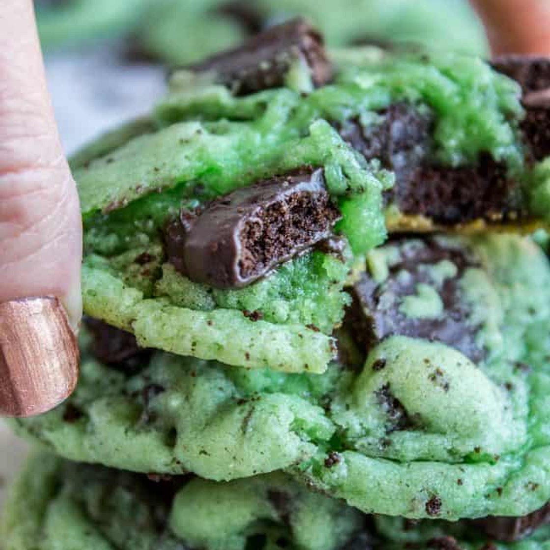 Thin Mint Mint Cookies