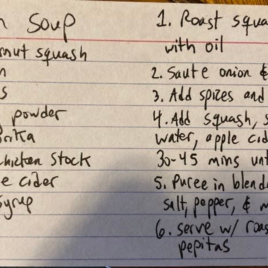 Charlotte’s Butternut Squash Soup