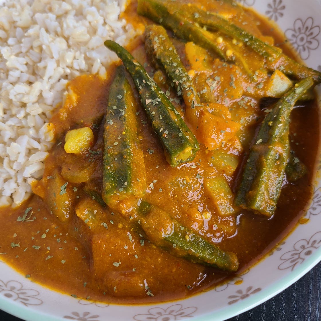 Okra bhindi curry