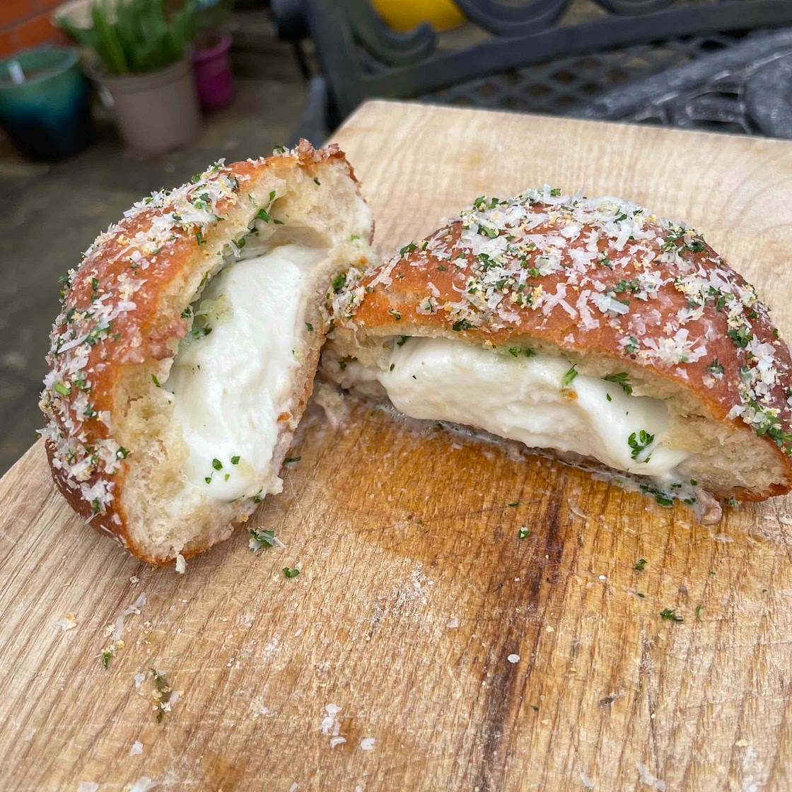 Cheesy Garlic Doughnuts