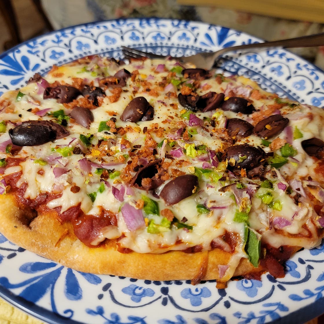 PERSONAL NAAN VEGETARIAN PIZZAS