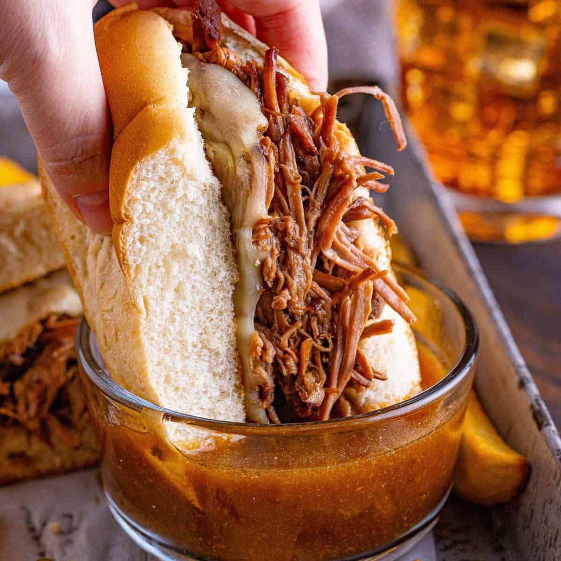Crock Pot French Dip Sandwiches (+Video)