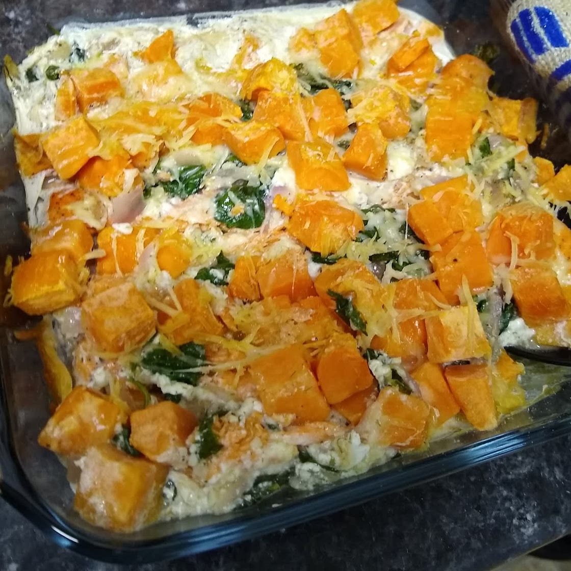 Salmon and potato bake