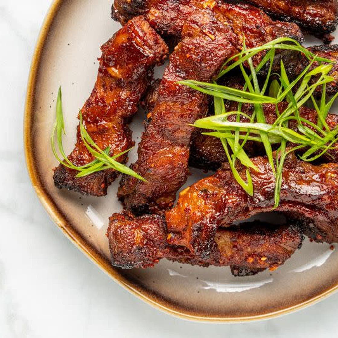 Sweet and spicy Korean ribs