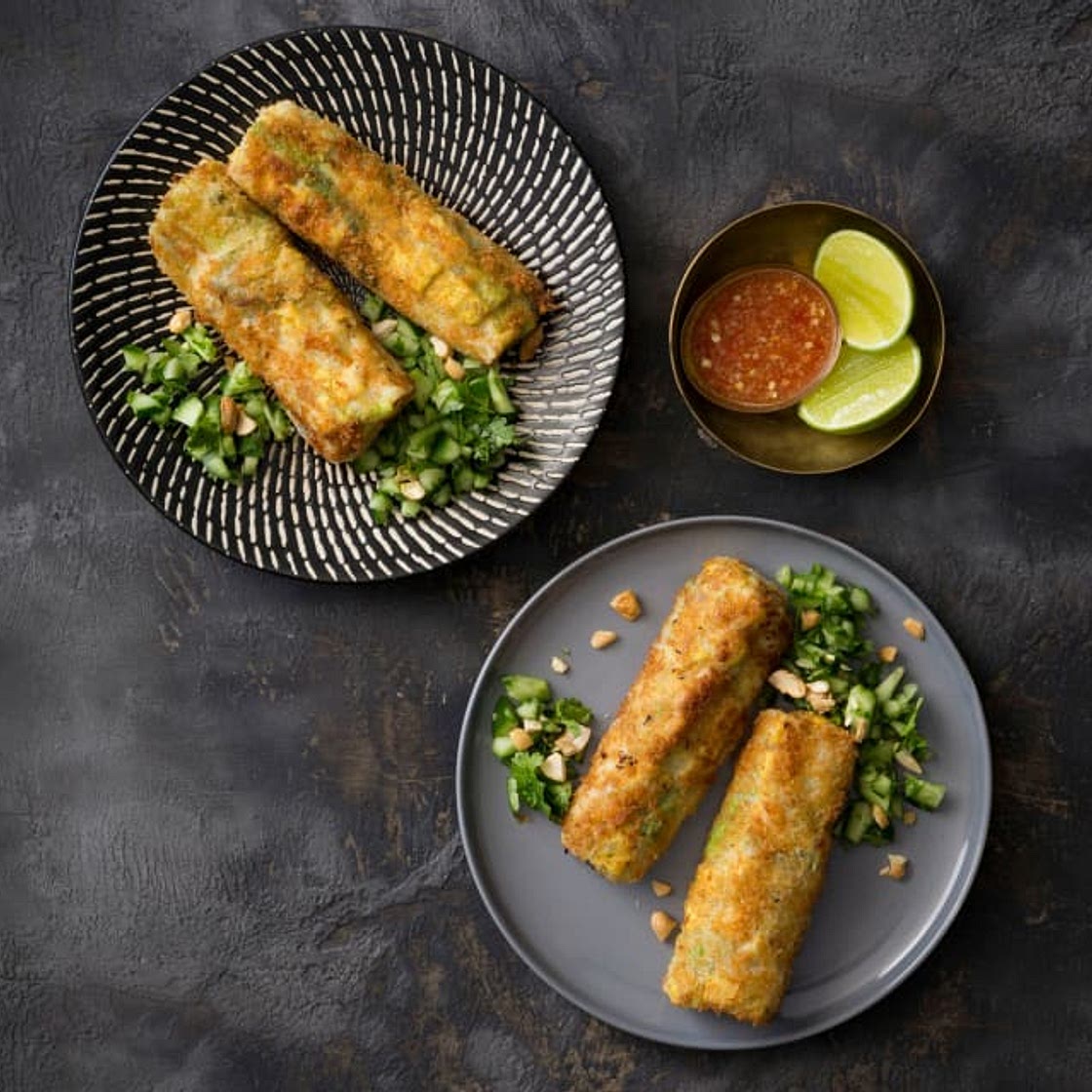 Crispy rice paper rolls